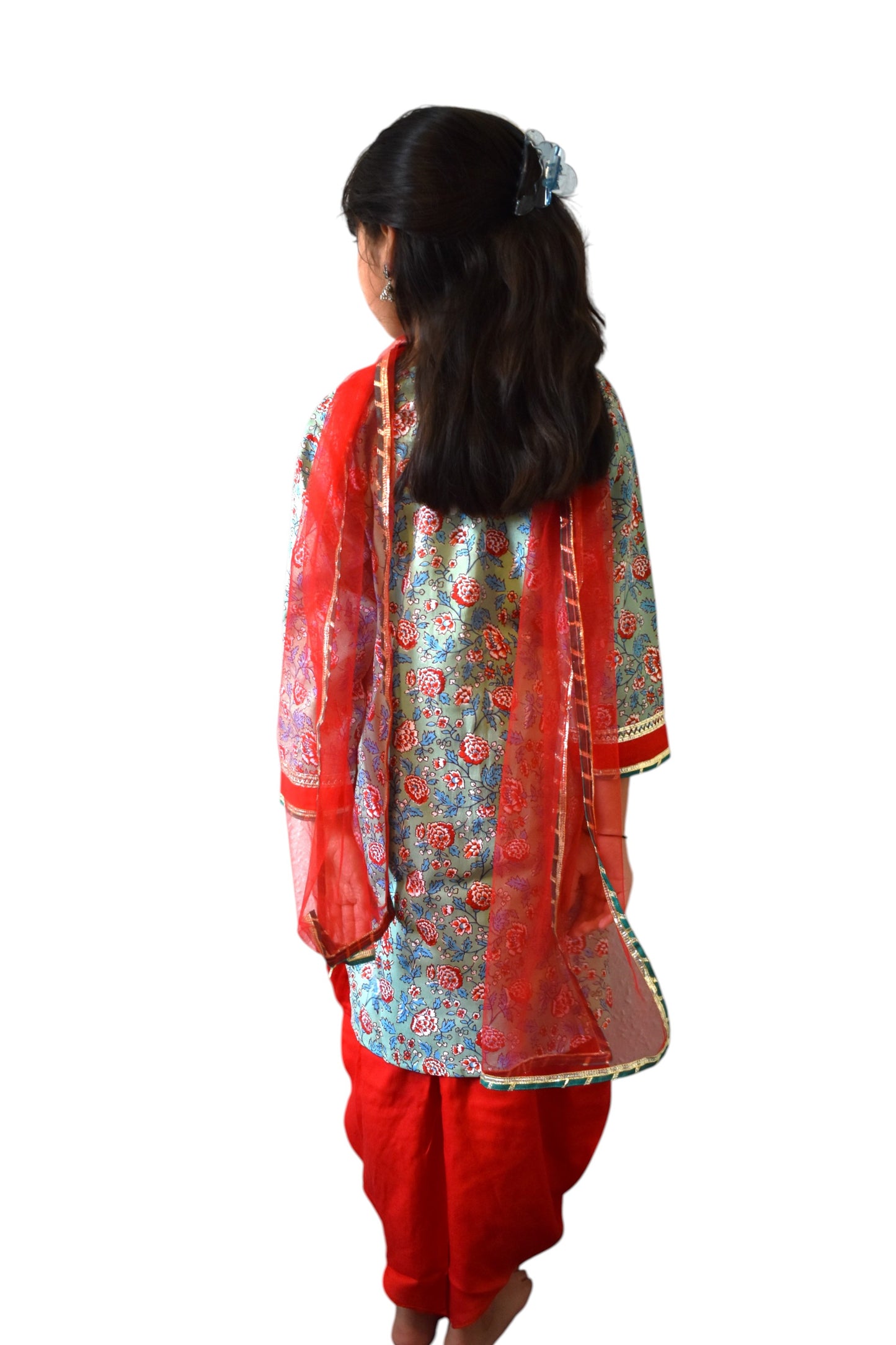 Gulabo - Green floral kurta payjama