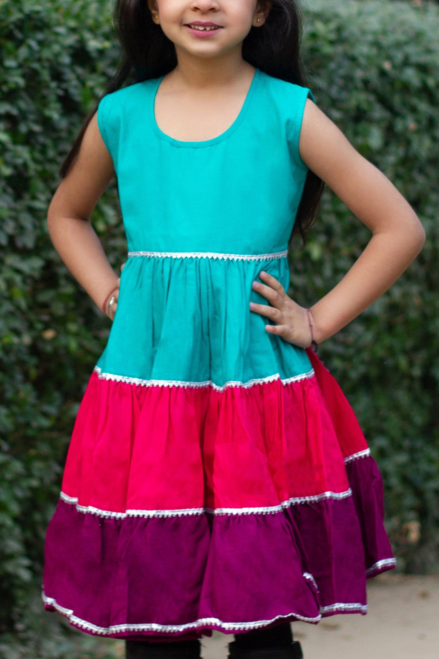 Tri twirly dress