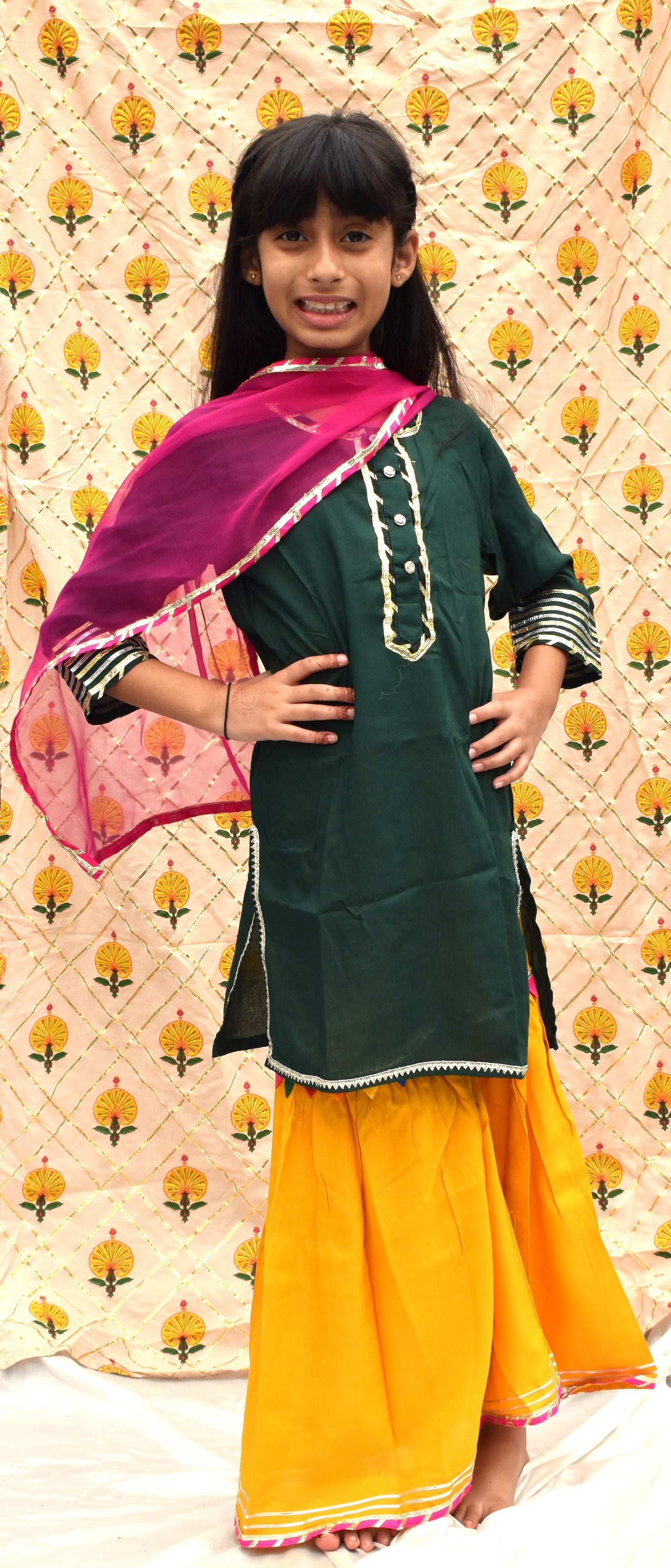 Taru : Multicoloured sharara set for girls