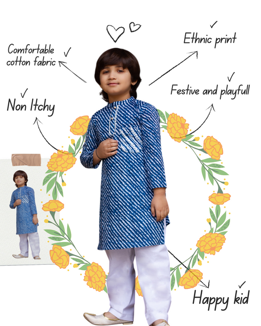 Leher - Boys Leheriya  Kurta Payjama