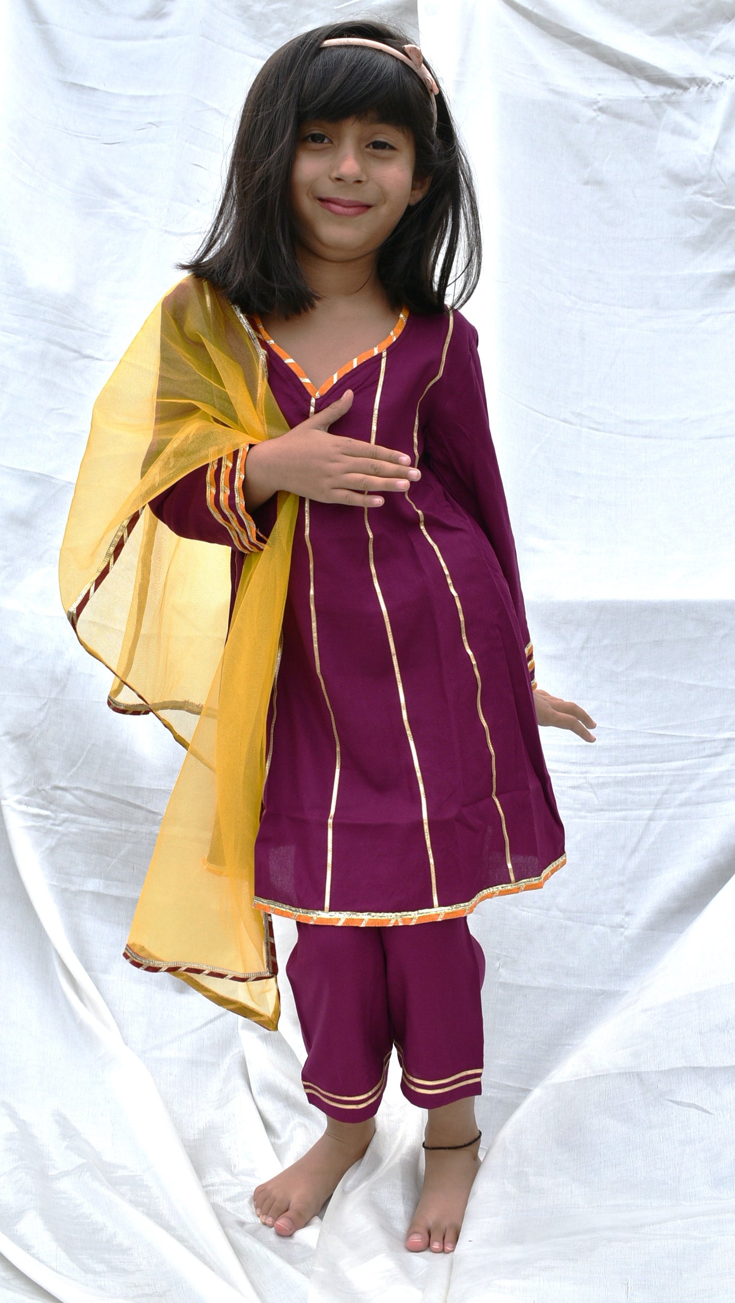 Sadabahar Kurta Payjama and Dupatta set for girls