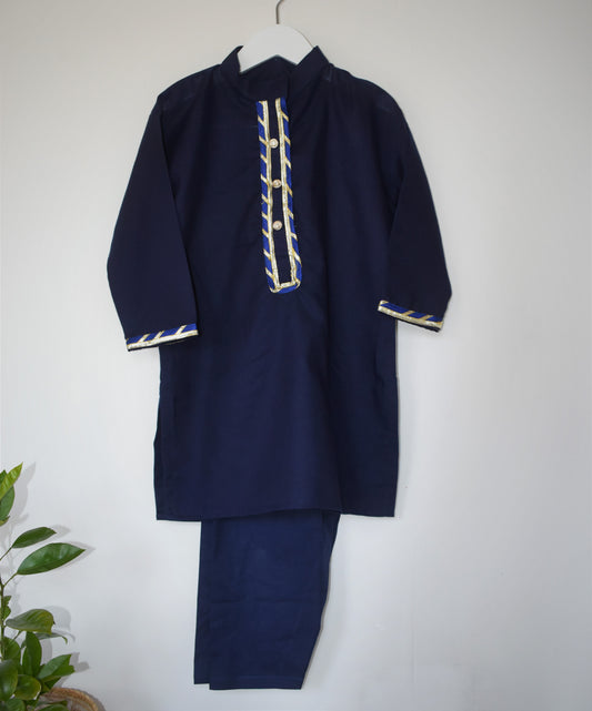 Navy Blue Kurta Pajyama