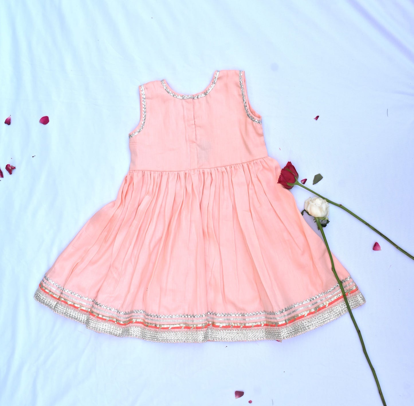 Peach dress for girls