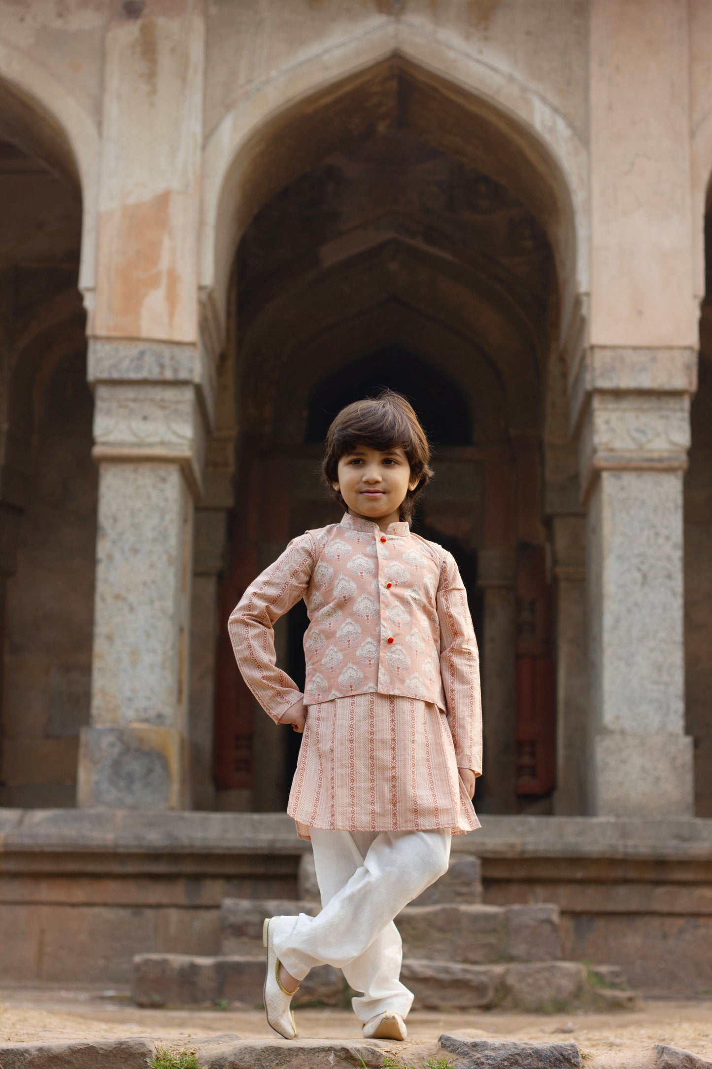 Virsa- Kurta payjama and jacket set for boys