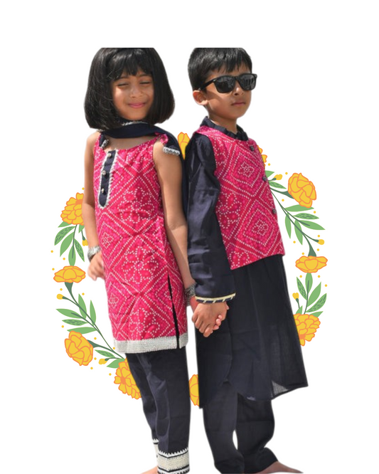Bhandhani Set for Siblings