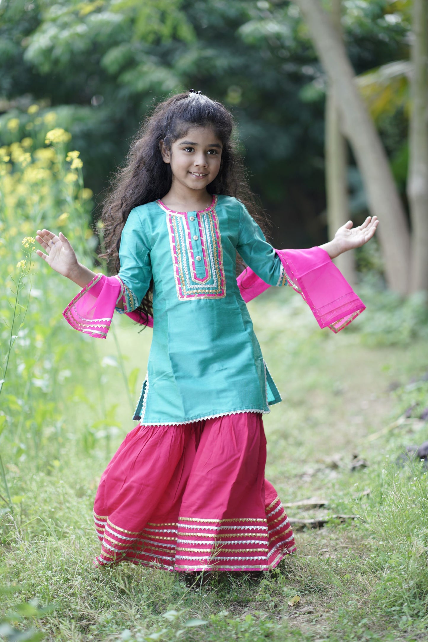 Selma Blue and Pink Suit for Women