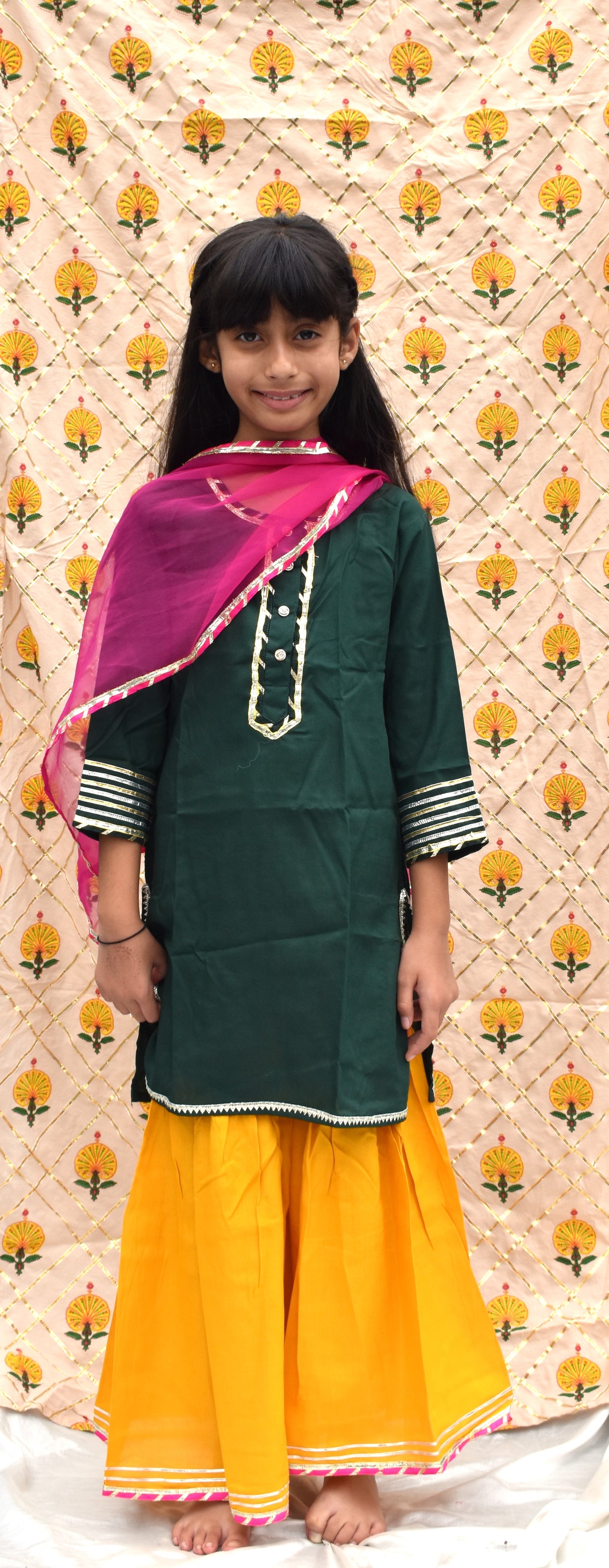 Taru : Multicoloured sharara set for girls