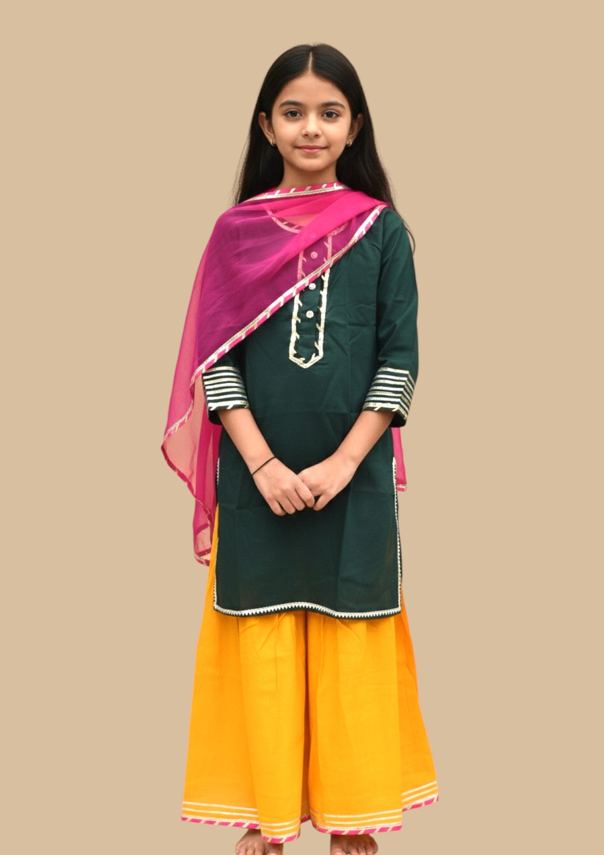 Taru : Multicoloured sharara set for girls