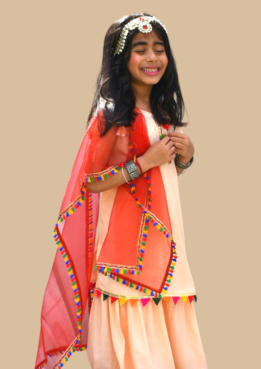 Gulbahar Sharara - set of 3 Kurta, Sharara and dupatta