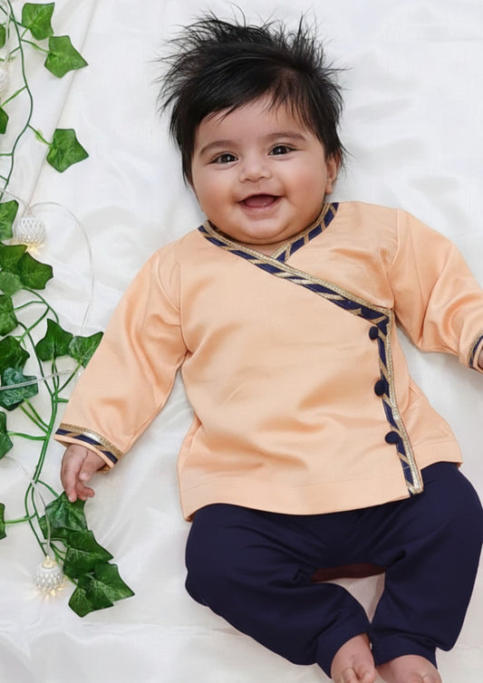 Plum Cotton angrakha Jhabla